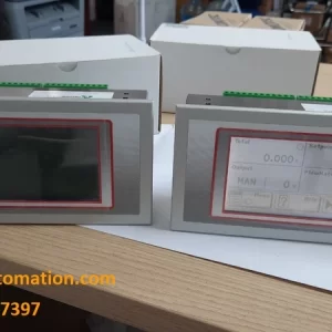 Đầu cân băng tải Pavone MC353 Profinet – Giải pháp tối ưu cho Siemens S7-1200 và S7-1500 3 Mặt trước đầu cân băng tải Pavone MC353 với màn hình cảm ứng HMI