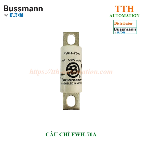 Cầu chì Bussmann FWH-70A cầu chì cắt nhanh Cầu chì Bussmann FWH-70A cầu chì cắt nhanh High Speed Fuse 70A chính hãng Eaton