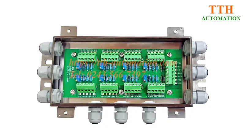 Hộp cộng Load Cell Aravin AJ-8P chi tiết bên trong