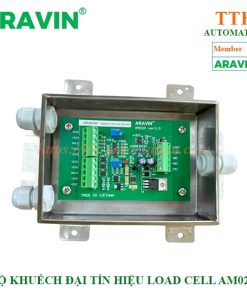 Bộ khuếch đại chuyển đổi tín hiệu loadcell Aravin AM02A kiểu hộp Inox chống bụi và chống nước cho hệ thống cân công nghiệp