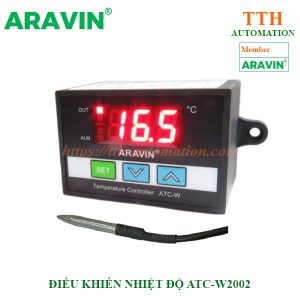 Mặt trước bộ điều khiển nhiệt độ ATC-W2002C chính hãng Aravin