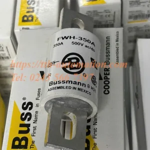 Cầu chì Bussmann FWH-350A | Cầu chì bán dẫn cắt nhanh 350A 4 Cận cảnh nhãn thông số cầu chì Bussmann FWH-350A hàng sẵn kho TTH