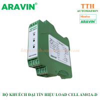 Bộ khuếch đại Load Cell Aravin AM02A-D | vỏ cài ray lắp tủ điện