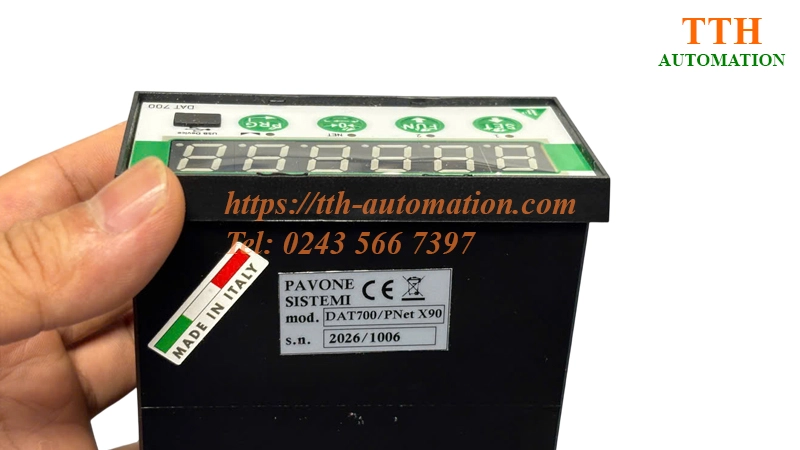 Đầu cân điện tử DAT700 Profinet – Tích hợp hiệu quả trong hệ sinh thái PLC Siemens 8 Đầu cân điện tử Pavone DAT700 Profinet có cổng USB mặt trước